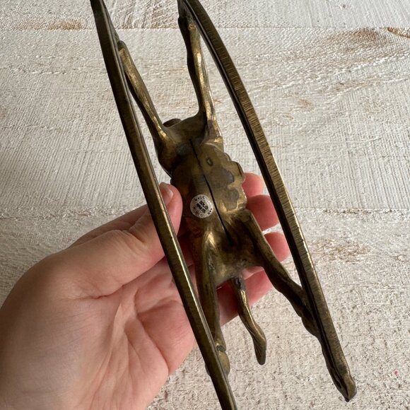 Vintage Solid Brass Rocking Horse Figurine - Picture 8 of 10